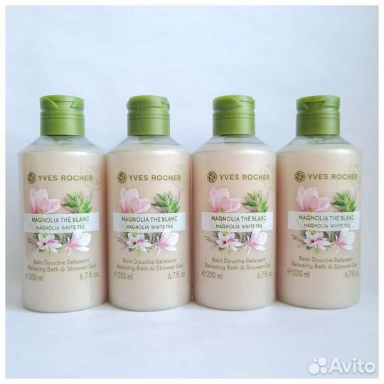 Yves Rocher Белый чай гель для душа с арганией