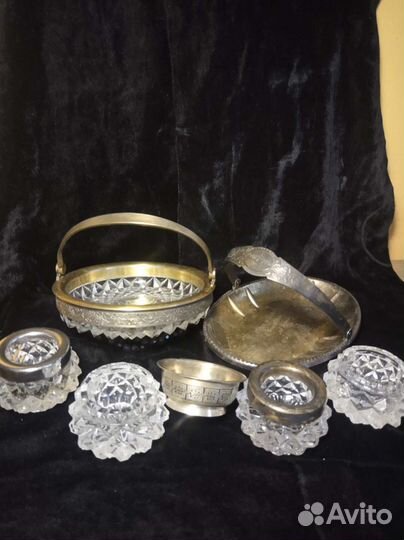 Столовое Серебро.Солонки и конфетницы