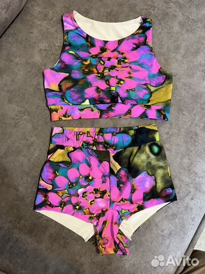 Костюм шорты топ для танцев хореографии