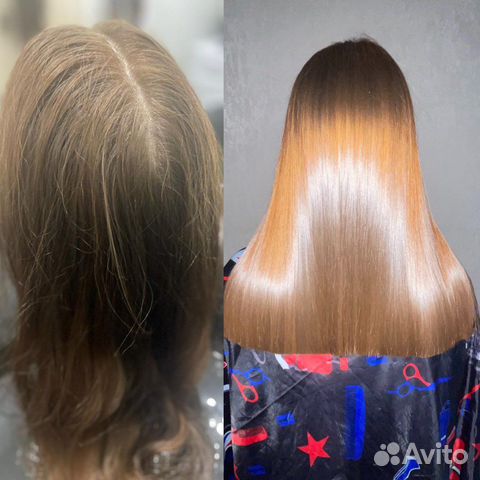 Кератиновое выпрямление,ботокс волос