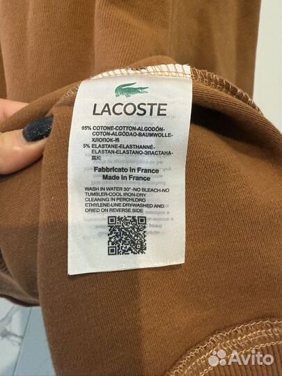 Свитшот мужской lacoste