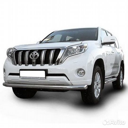 Защита переднего бампера Toyota LC prado J150 2014
