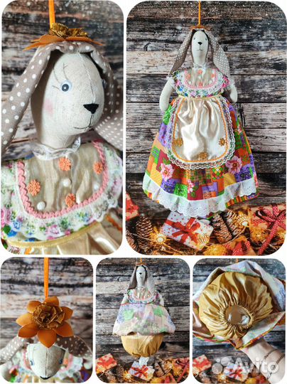 Интерьерная кукла пакетница авторской работы