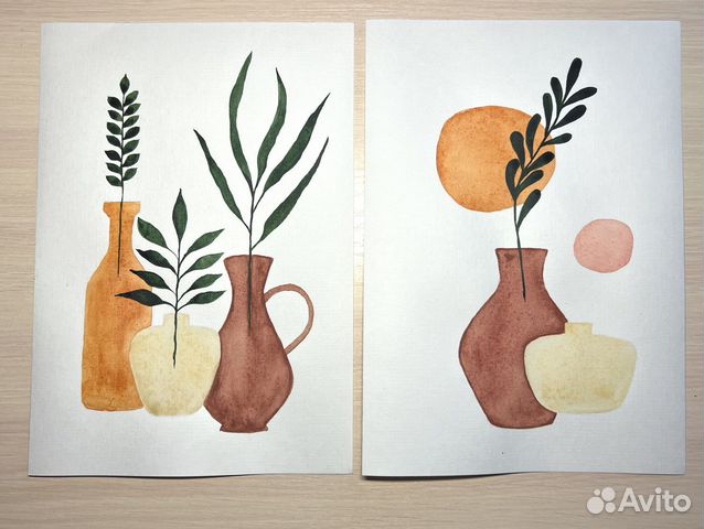 Картина акварель натюрморт