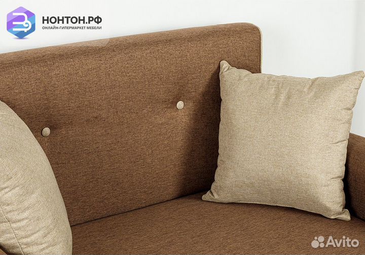 Кресло выкатное Найс коричневое / бежевое