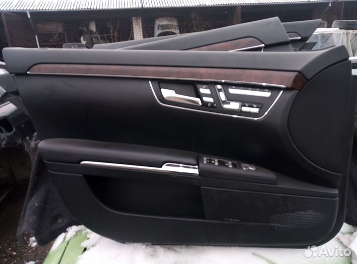 Дверные карты (обшивки) Mercedes W221 long Рест