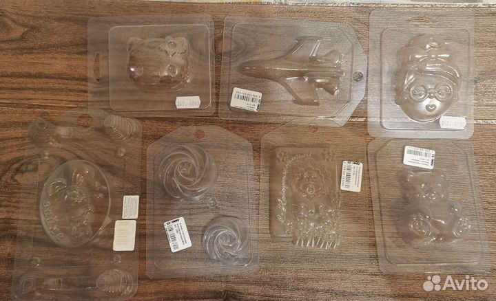 Силиконовые и пластиковые формы для мыла