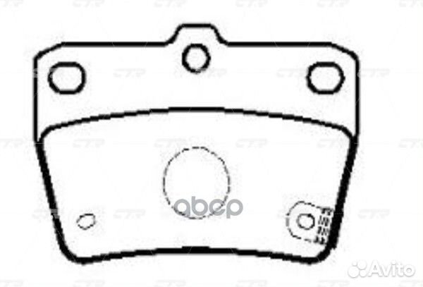 Колодки тормозные зад toyota RAV4 00-05 GK1118 CTR
