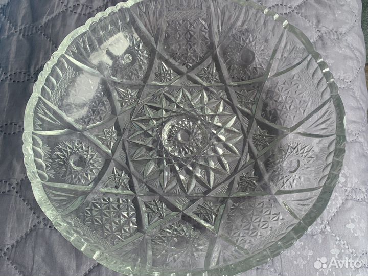 Ваза хрустальная для фруктов