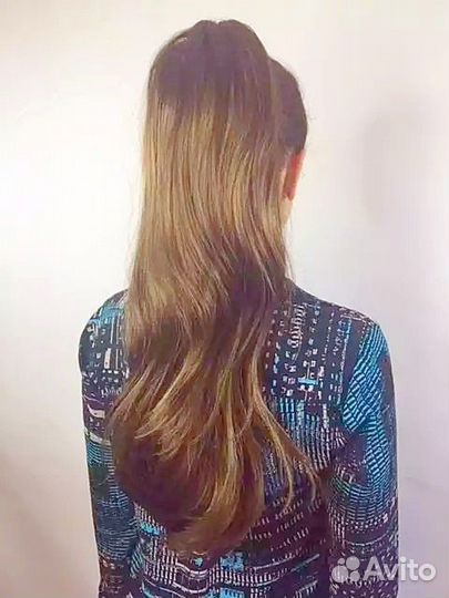 Длинный прямой хвост на крабе ilona Цвет разный