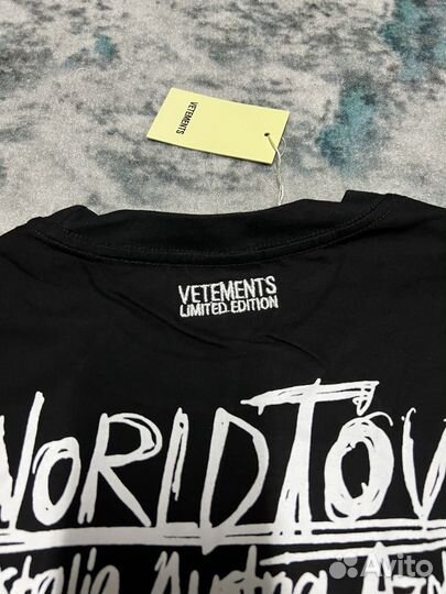 Футболка Vetements World Tour ветмо