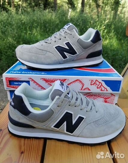 Кроссовки new balance 574 grey navy 42