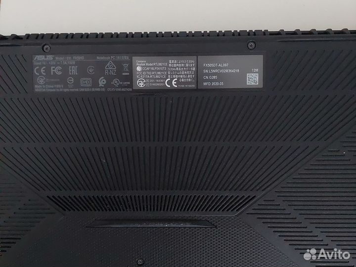 Игровой ноутбук Asus Tuf Gaming FX505DT