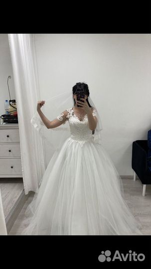 Свадебное платье 42 44 пышное