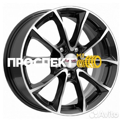 Диск 6,5x16/5x114,3 ET43 D67,1 Джет (кс914) Блэк Джек