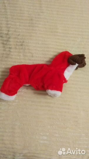 Новогодний комбинезон для маленькой собачки
