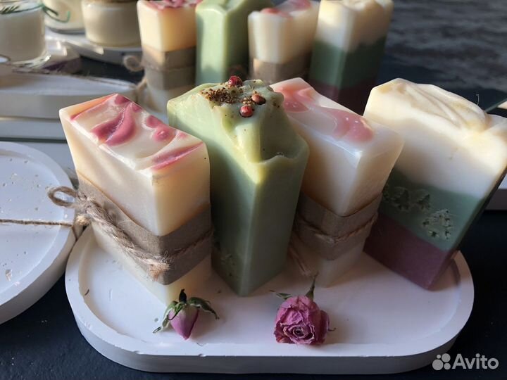 Ароматические свечи Мыло ручной работы