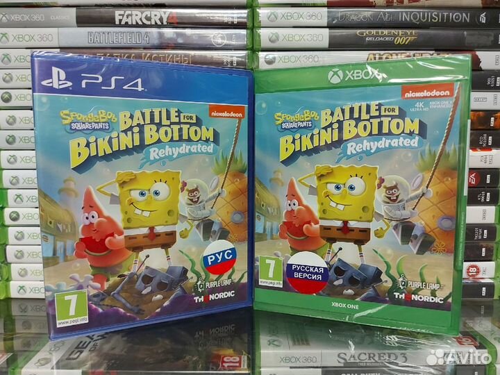 Губка Боб Квадратные Штаны PS4,Xbox one новые