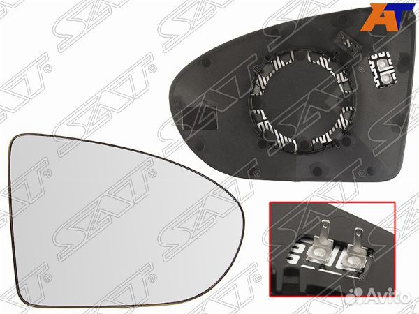 Полотно зеркала nissan qashqai/dualis 06-14