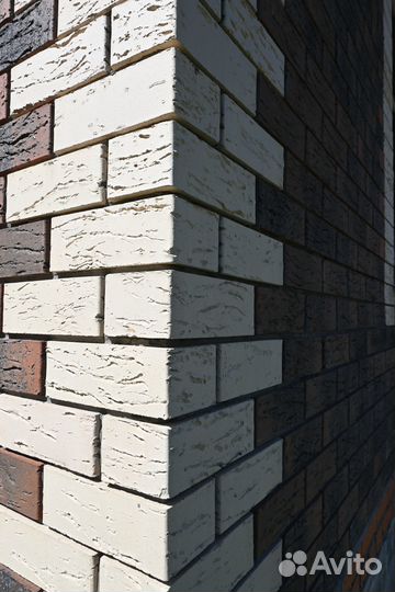 Лицевой кирпич Сливки Рустика меланж ГОСТ