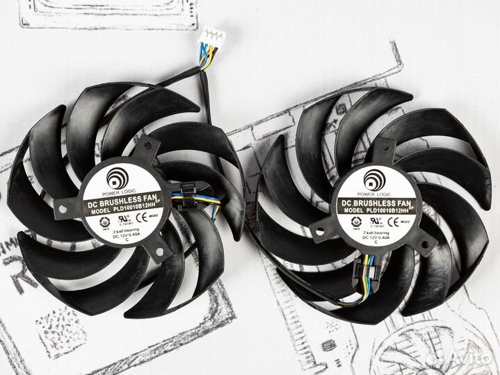 Комплект для MSI RTX 3060 3070 3080 3090 Ti 90мм