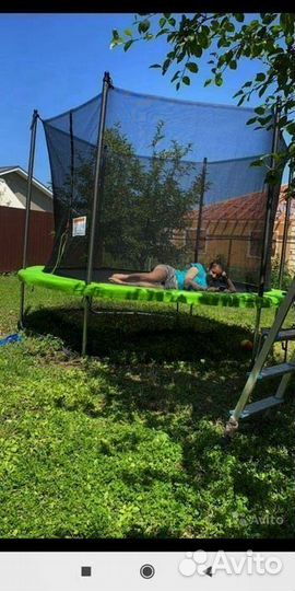 Батут с защитной сеткой 306 см Доставка