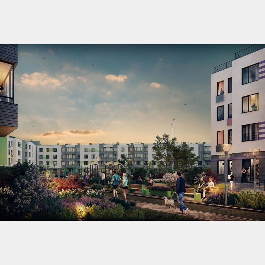 2-к. квартира, 61,9 м², 1/4 эт.
