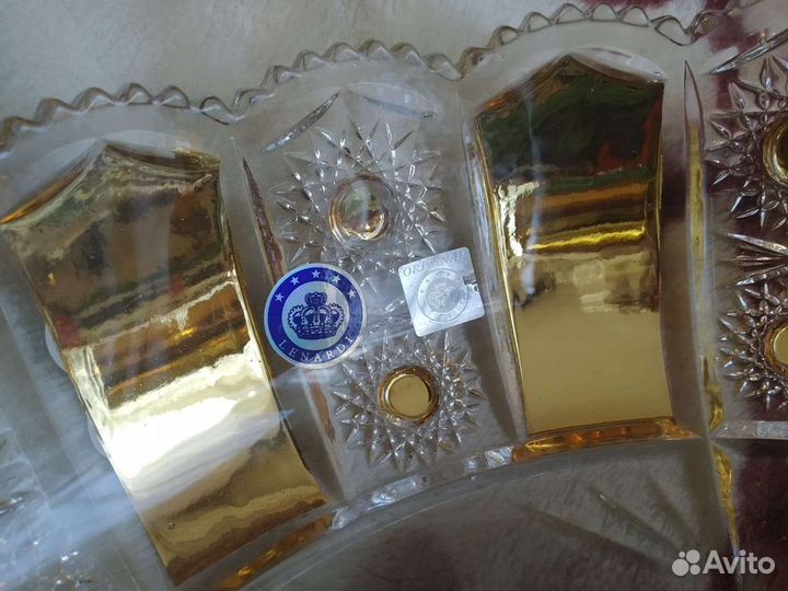 Ваза для фруктов.(England) Golden. Новая. Доставка