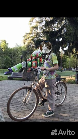 Велосипед взрослый женский с корзиной