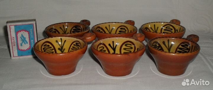 Керамический Кофейный набор 6 шт.,СССР