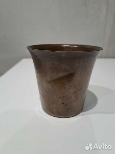 Латунная старинная стопка