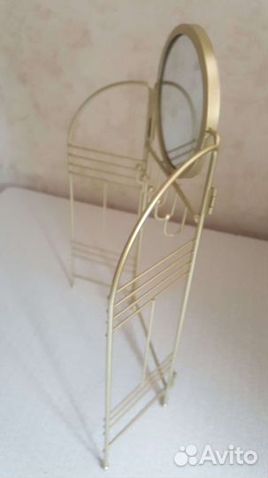 Гардеробная-ширма для кукольного домика с зеркалом