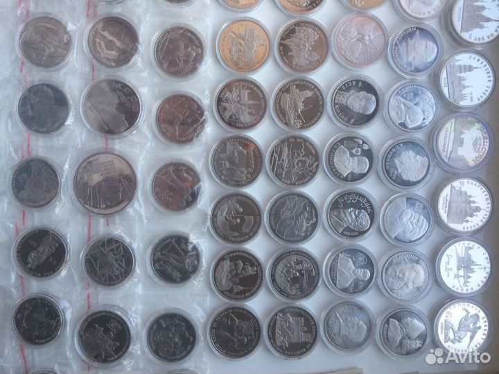 Набор монет пруф СССР и Россия молодая