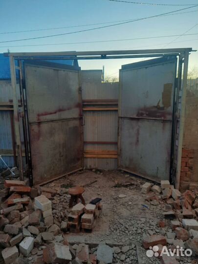 Железные ворота б/у