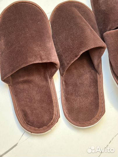 Домашние тапочки мужские велюровые 2 пары