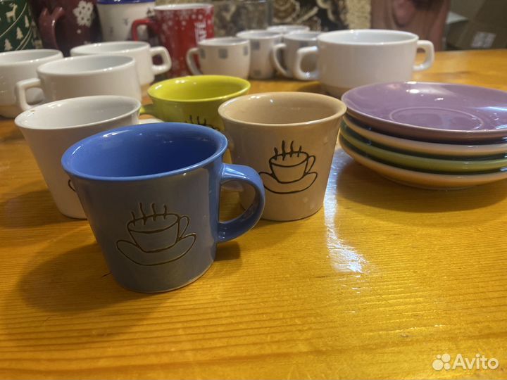 Посуда чашки чайник блюдца