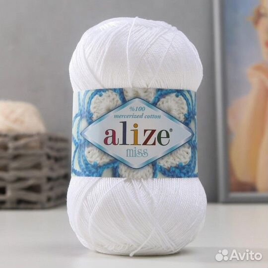 Пряжа для вязания Miss Alize 100 хлопок