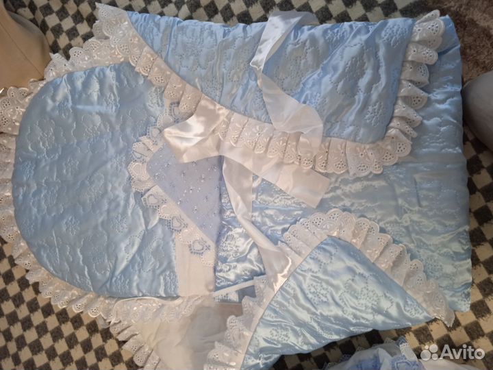 Конверт на выписку для мальчика весна осень