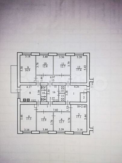 Комната 12,7 м² в 8-к., 5/9 эт.