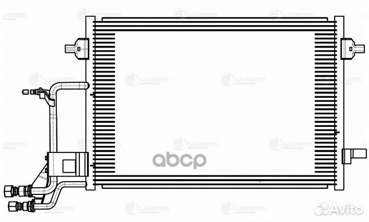 Радиатор кондиционера lrac1812 luzar