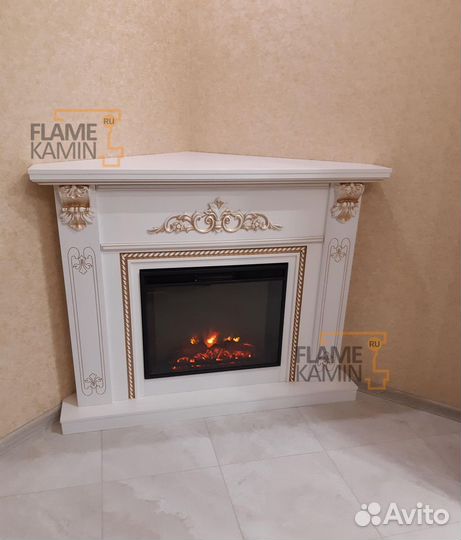 Электрокамины, угловые электрокамины, камины