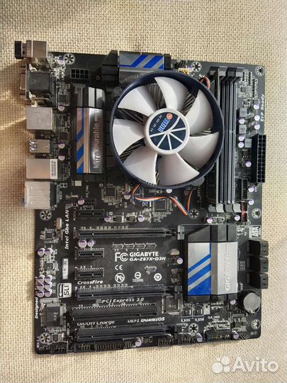 Материнская плата + процессор gigabyte GA-Z87X-D3H