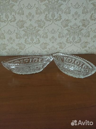 Хрустальные рюмки на ножке СССР