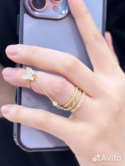 Кольца серьги цепочки