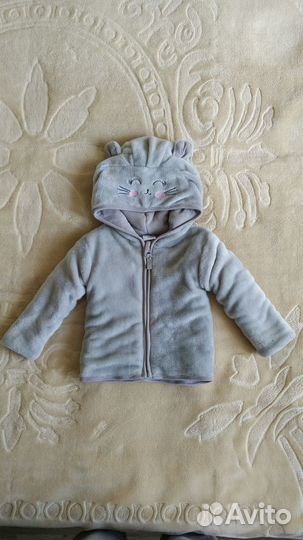 Толстовка тёплая для девочки р.80