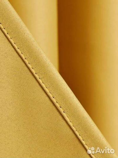 Шторы блэкаут цвет горчица новый комплект
