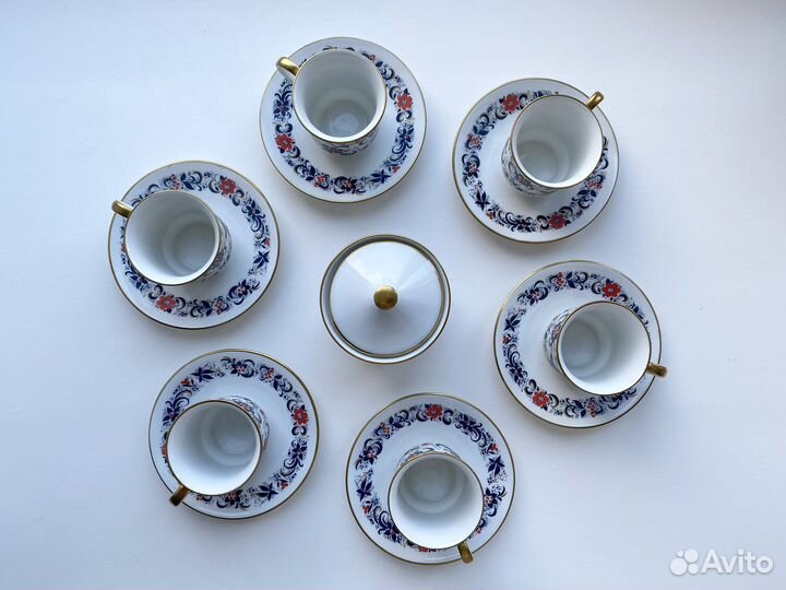Кофейный сервиз гдр на 6 персон