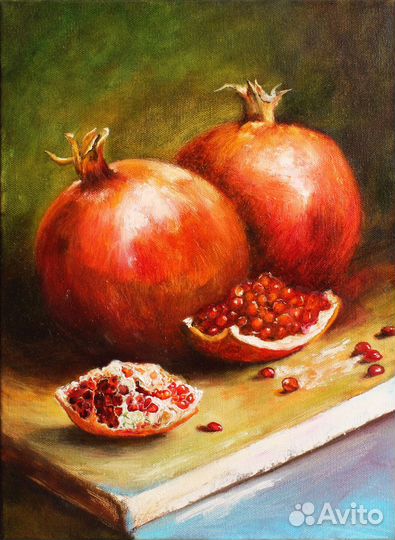 Картина маслом на холсте Натюрморт с фруктами