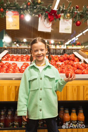 Рубашка для девочки тёплый футер, размеры 98-158