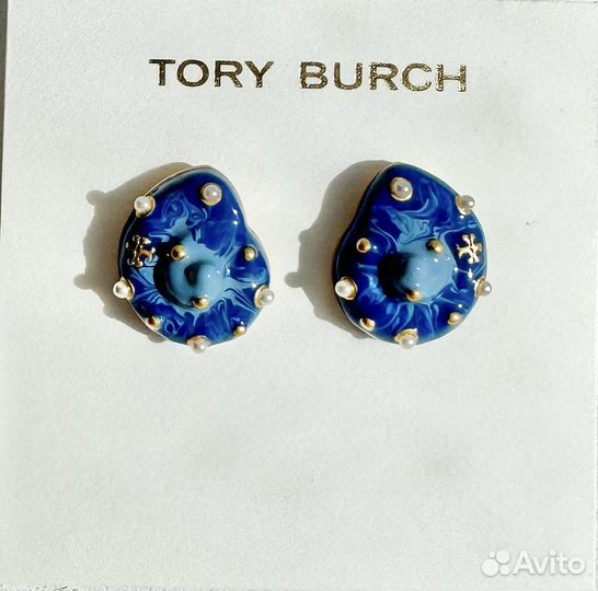 Серьги Tory burch новые